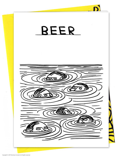 David Shrigley - Beer Swimmers Card