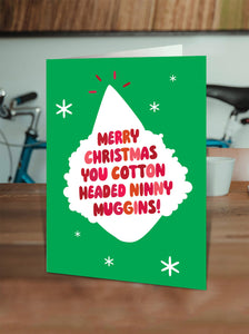 Cotton Headed Ninny Muggins Christmas Card