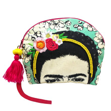 Frida Kahlo Embroidered Make up Bag
