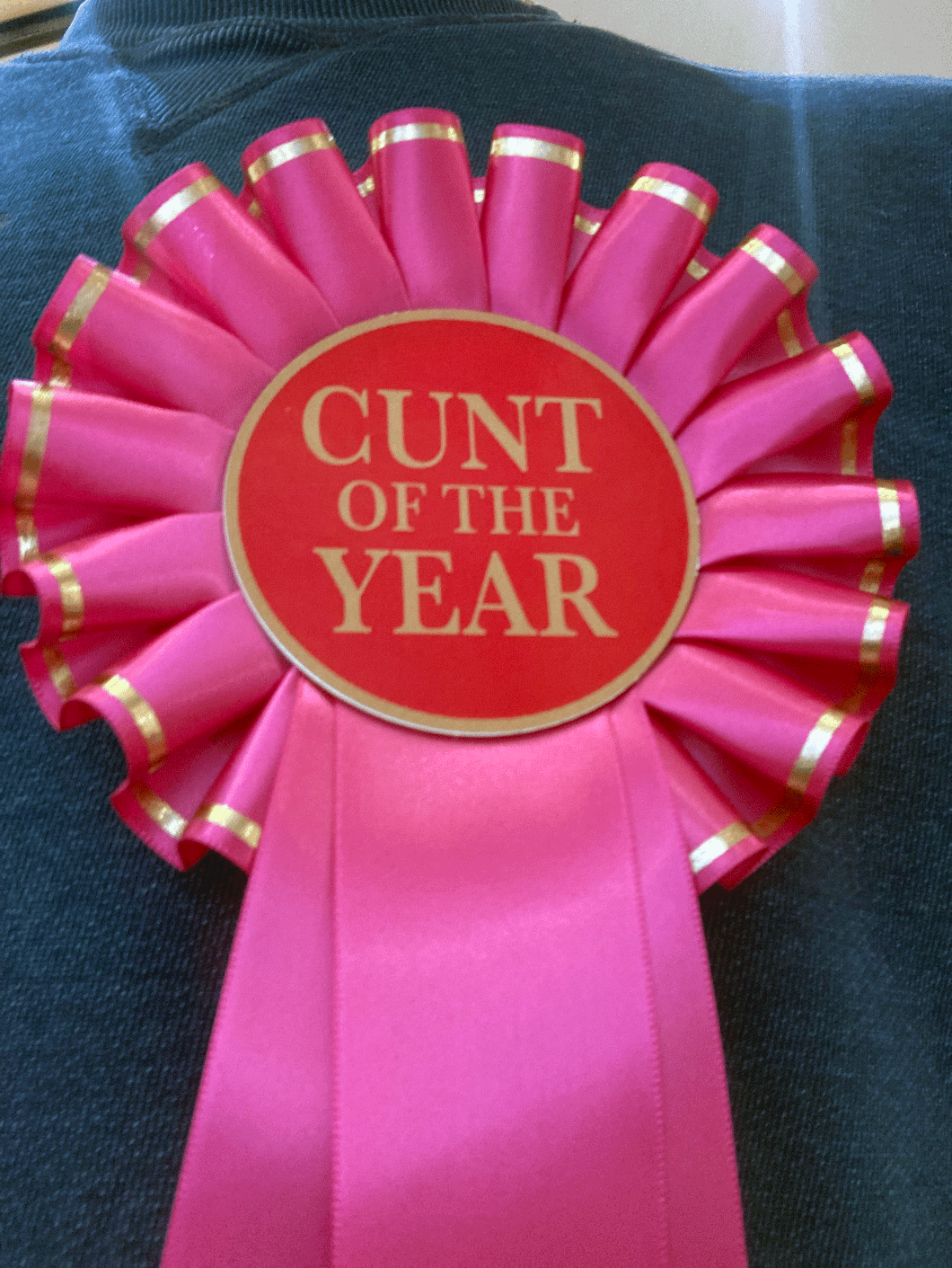 XX Rosette - Cunt of the Year