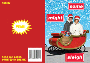 Some Might Sleigh Christmas Card