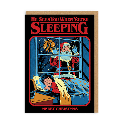 He Sees You While You're Sleeping Christmas Card