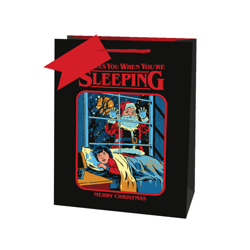 He Sees You While You're Sleeping Large Gift Bag