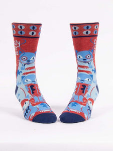 Blue Q - Crazy Cat Dude Men's Socks