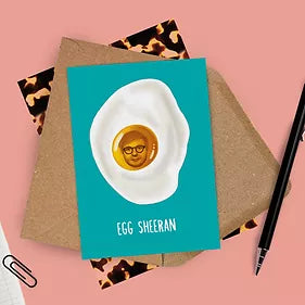 Amy Illustrates - Egg Sheeran Card
