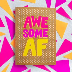 Bettie Confetti - Awesome AF Card