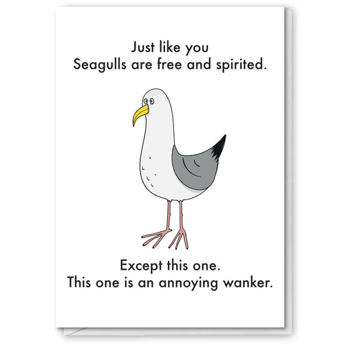 Objectables - Annoying Wanker Seagull Card