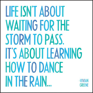 Quotable - "Dance in the Rain" Card