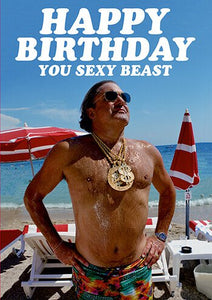 Dean Morris - Sexy Beast Birthday Card