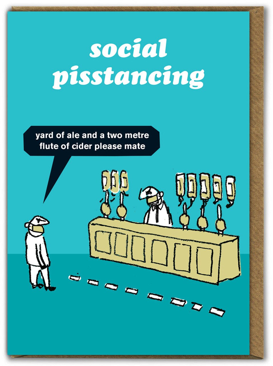 Modern Toss - Social Pisstancing Card