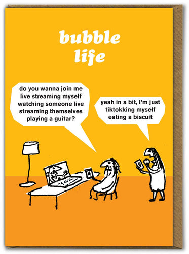 Modern Toss - Bubble Life Card