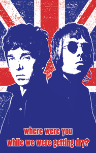 But Is It Art? - Noel and Liam Gallagher Tea Towel