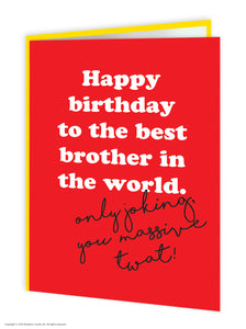 Brainbox Candy - Best Brother in the World Card