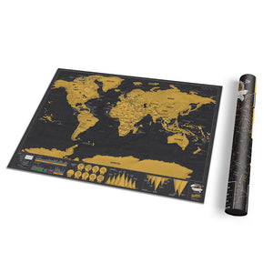Luckies Travel Deluxe Edition Scratch World Map