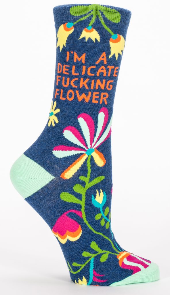 Blue Q - Delicate Fucking Flower Women's Socks