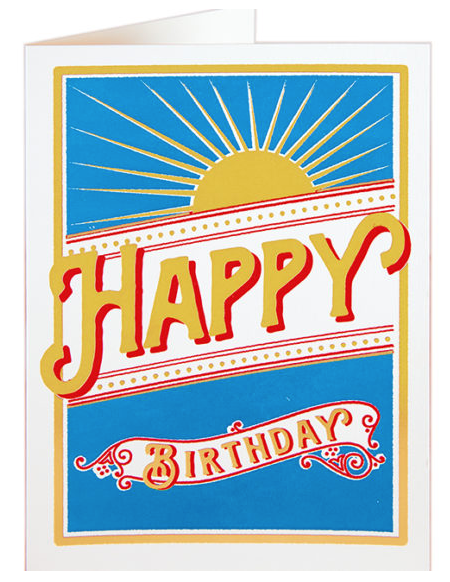 Archivist - Birthday Rays Card