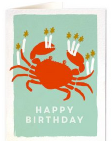 Archivist - Birthday Crab Card