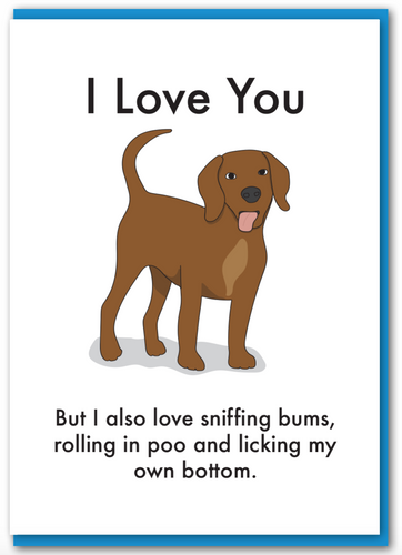 Objectables - Love You Dog Card