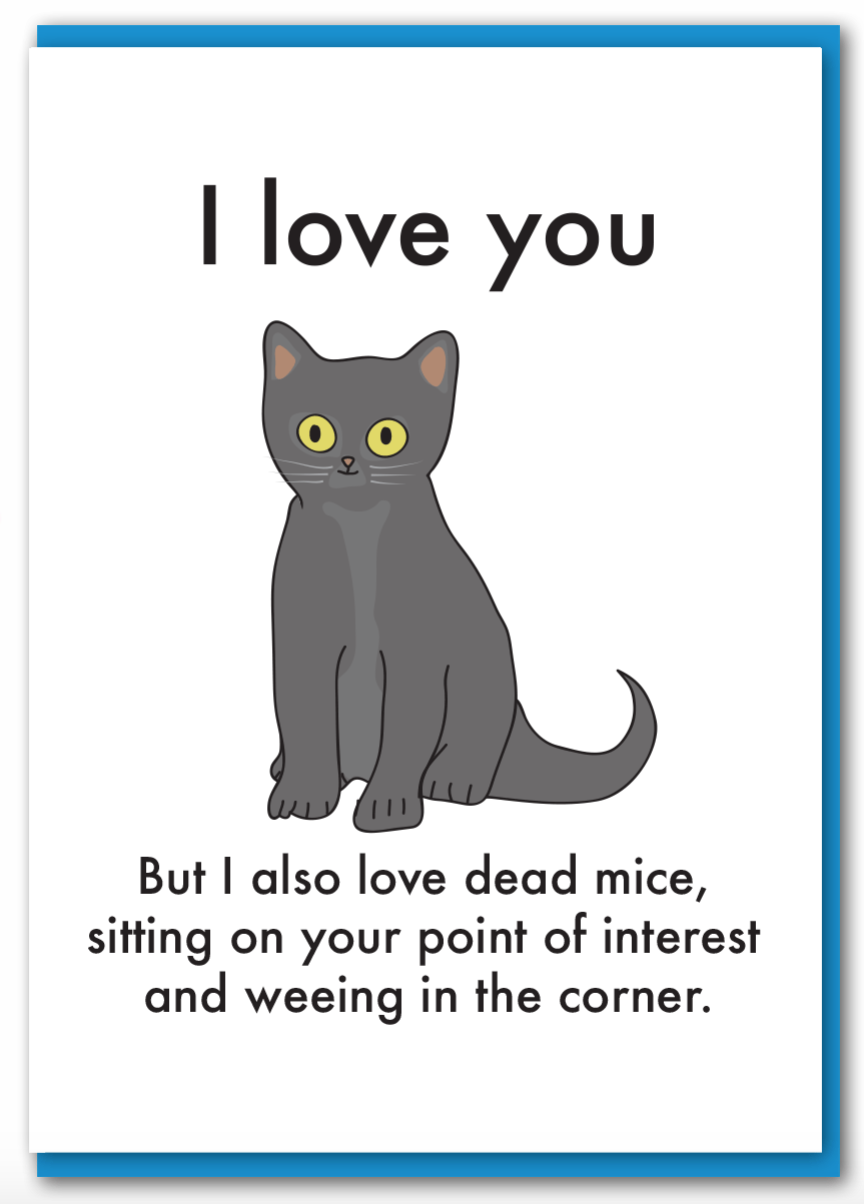 Objectables - Love You Cat Card