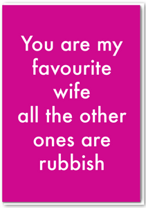 Objectables - Favourite Wife Card