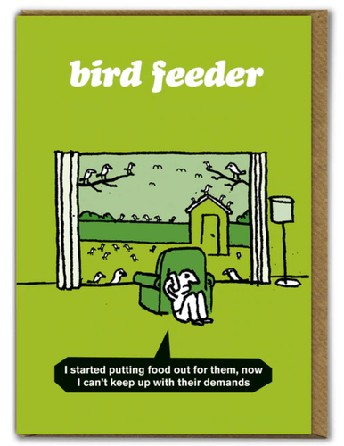 Modern Toss - Bird Feeder Card