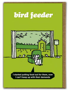 Modern Toss - Bird Feeder Card