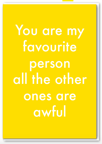 Objectables - Favourite Person Card