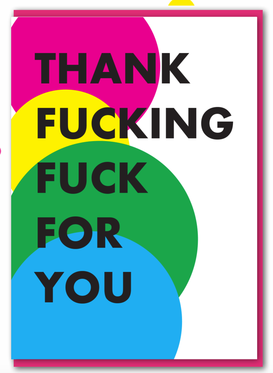 Objectables - Thank You Card