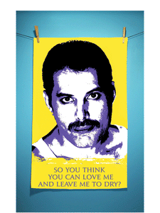 But Is It Art? - Freddie Mercury Tea Towel