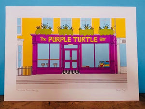 Purple Turtle Print