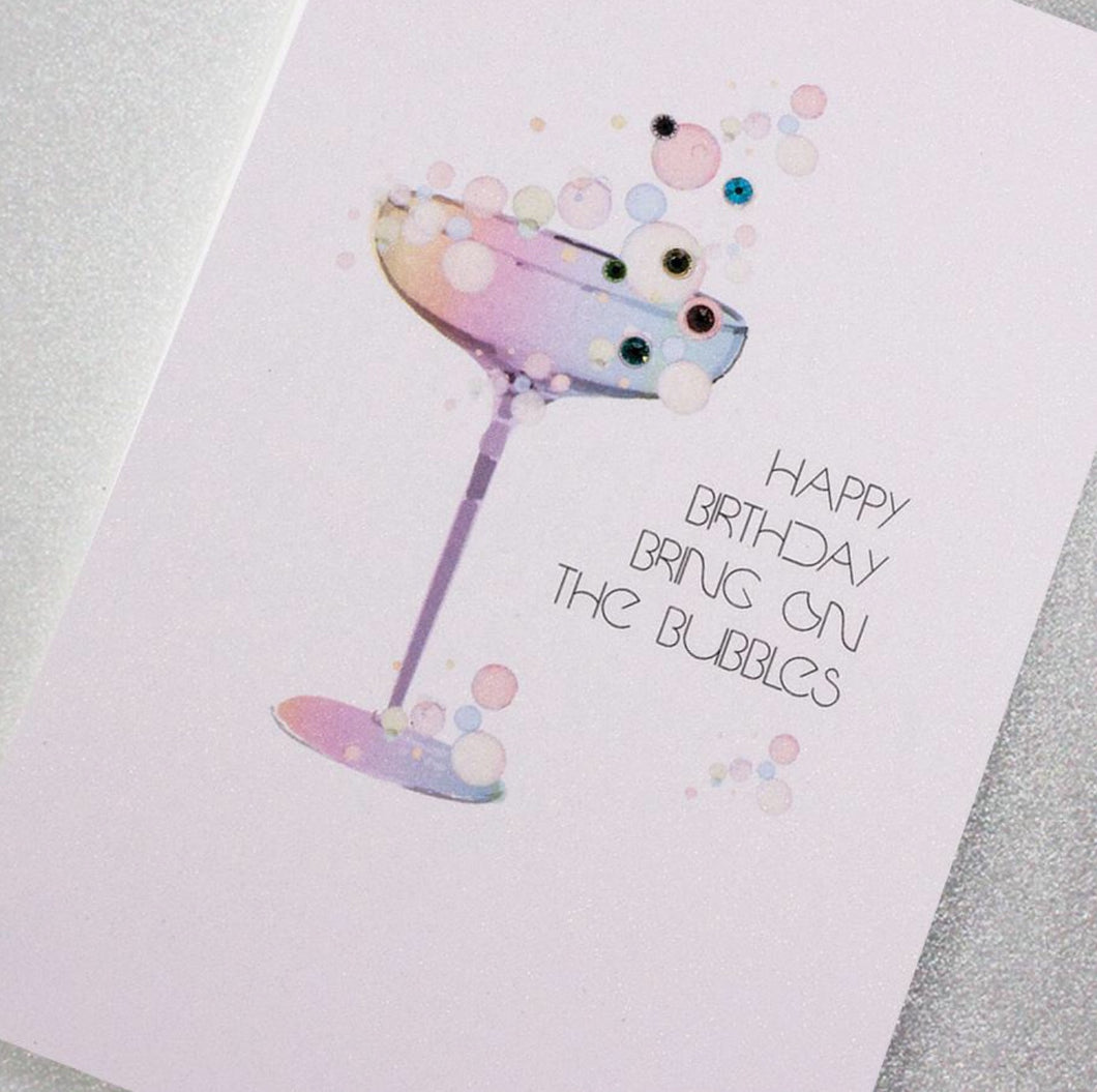 Counting Stars - Happy Birthday Bring On The Bubbles Card